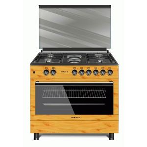 Maxi 60*90 4 Gas + 2 Electric Ignition Wooden Style Gas Cooker