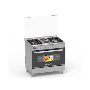 Polystar 4 Gas Burner + 2 Hot Plate With Auto- Ignition