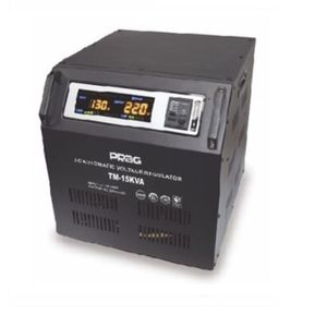Prag 15kva Relay Voltage Stabilizer Single Phase 95V-280V Cabinet