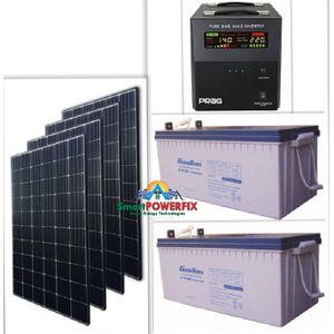 Prag Solar Powered 2.5kva Inverter With 2 Rugged 200ah Batteries