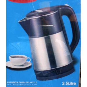 Eurosonic 2.5liters Cordless Color & Stainless Body Electric Kettle
